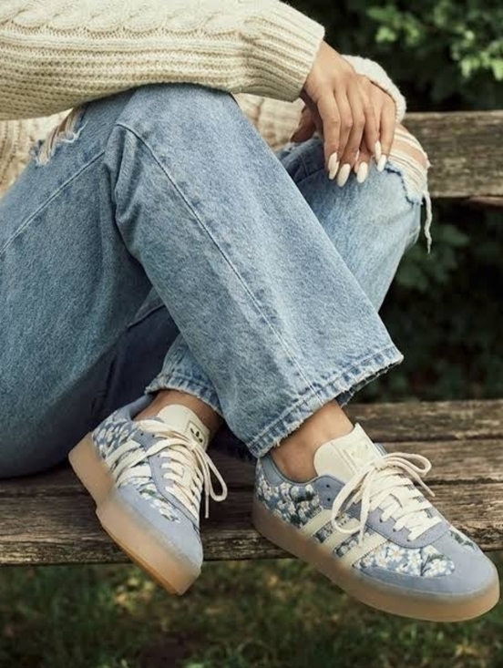 adidas Shoes - Women's Adidas x Liberty London Sambae 'Blue Cream White'